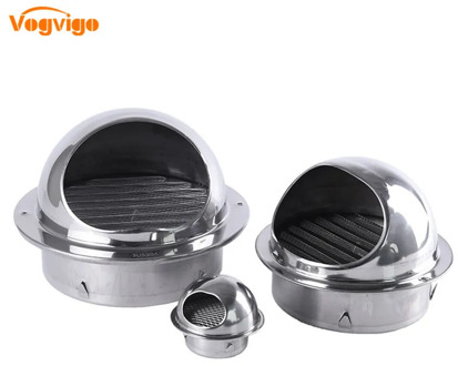 Stainless Steel Wall Ceiling Air Vent Ducting Ventilation Exhaust Grille Cover Outlet Heating Cooling & Vents Cap Waterproof
