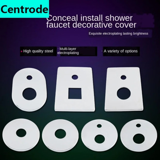 Stainless steel wall-mounted household water mixing valve water pipe cover ugly cover concealed cover dual-use
