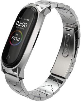 Stalen Armband Voor Xiaomi Miband 5 4 3 Band Horloge Band Roestvrij Stalen Band Voor Xiao Mi 4 5 3 metalen Armband Voor Mi Band 5 4 3