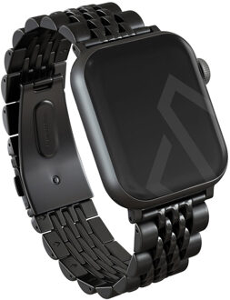 Stalen bandje voor de Apple Watch | 44/45/46/49 mm - Zwart - 49 mm