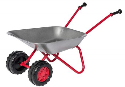 Stalen Kinderkruiwagen met 2 Wielen Grijs Zilverkleurig