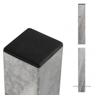Stalen Paal Voor In Beton 8 x 8 x 186 CM Black
