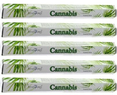 Stamford 5x Pakje Stamford wierook stokjes cannabis/marihuana/wiet geur
