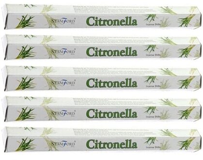 Stamford Wierook citroen geur - 100x wierook stokjes - citronella