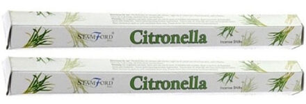 Stamford Wierook citroen geur - 60x wierook stokjes - citronella