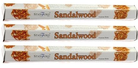 Stamford Wierook stokjes - 60x - sandelhout geur - Lichaam in balans