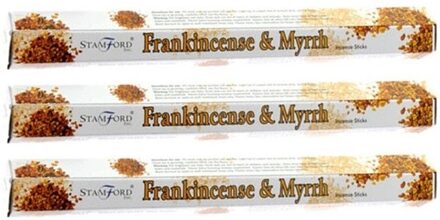 Stamford wierook stokjes hars en mirre geur - Lichaam in balans - 60x stokjes