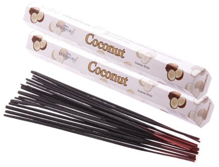 Stamford wierook stokjes kokosnoot geur - 40x stokjes - Lichaam in balans - Meditatie