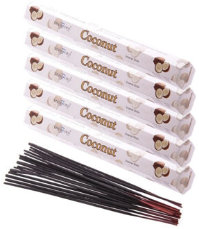 Stamford wierook stokjes kokosnoot geur - 60x stokjes - Lichaam in balans - Meditatie