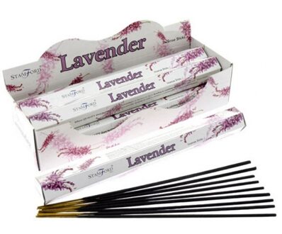 Stamford Wierook stokjes - lavendel - 20 stuks - ontspanning - yoga/zen