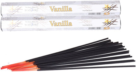 Stamford wierook stokjes vanille geur - 40x stokjes - Lichaam in balans