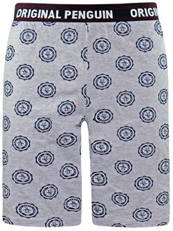 Stamp Print Heren grijs Lounge Shorts
