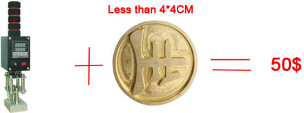 Stampping Machine Nummer En Brief En Logo Stamper Hand Held Woold Embosser Plastic Bronzing Machine Messing Logo Printer Blauw