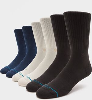 Stance Icon Crew Socks (3-Pack), meerkleurig - L