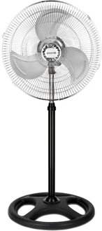 Stand fan 18 "Metal 3 speeds 80W with high altitude dimmable 120 ° swing easy mount no vibration F18ST