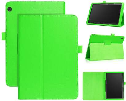 Stand flip sleepcover hoes - Lenovo Tab M10 - Groen