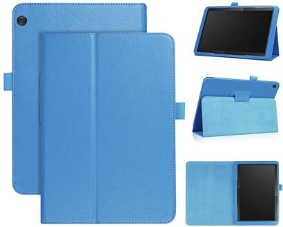 Stand flip sleepcover hoes - Lenovo Tab M10 - Lichtblauw