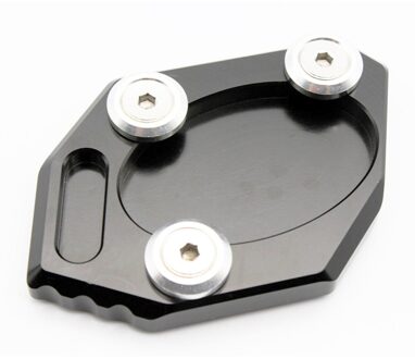 Stand Plaat Extension Pad Kickstand Side Voor Kawasaki Z900 Z 900 Motorfiets Aluminium zwart