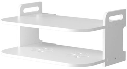 Stand Rack Tv Box Plank Dvd Speler Muurbevestiging Accessoires Thuis Ruimtebesparend Installeren Dubbellaags Moderne Router Beugel