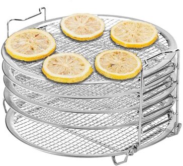 Stand Voor Ninja Foodi Snelkookpan En Lucht Friteuse, Food Grade Rvs Dehydrator Rack, 1 Pack/set, 6.5 8 Qt