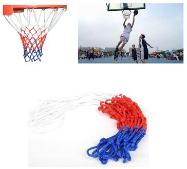 Standaard 12 Hoepel Duurzaam Nylon Basketbal Doel Hoepel Netto Rood/Wit/Blauw Draad Sport Basketbal Hoepel Mesh