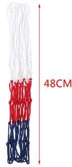 Standaard Basketbal Netto Duurzaam Nylon Dikke Draad Drie Kleur Universele Basketbal Netto Mesh Vervanging Bal Frame Netten