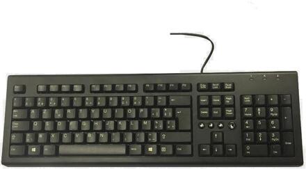 Standaard toetsenbord USB NL layout zwart 672647-L33