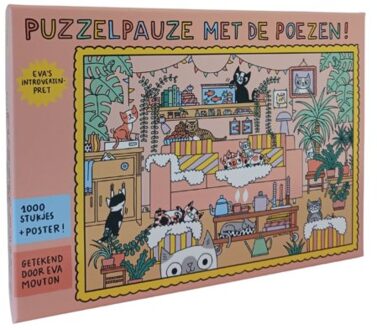 Standaard Uitgeverij - Algemeen Eva's Introvertenpret: Puzzelpauze Met De Poezen! - Eva Mouton