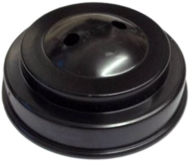 Standaard voor tafelvlaggetje - zwart - kunststof - met 2 gaatjes