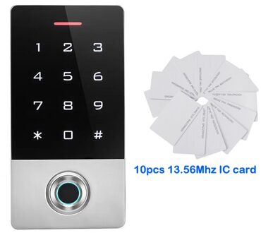 Standalone Deurslot IP68 Waterdicht Vingerafdruk Toegangscontrole Vingerafdruk Rfid Kaartlezer Deur Entry Keypad 10000 Gebruiker 13.56Mhz IC Version