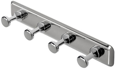 Standard Hotel garderobehaak met 4 haakjes chroom