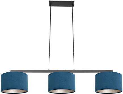 Stang hanglamp - E27 (grote fitting) - zwart Blauw