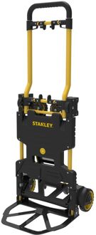 Stanley 2-in-1 Steekwagen en Transportkar - SXWTD-FT585 - Max. 137 KG - Opvouwbare Plateauwagen - Zwart/Geel