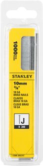 Stanley Afwerknagels (brads) Gegalvaniseerd 10mm - Type J 18ga - 1000 Stuks