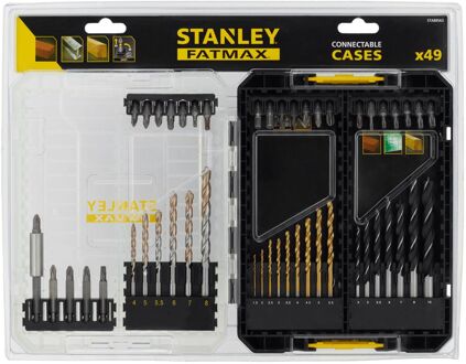 Stanley Boor- En Bitset - Fatmax - Voor Hout/metaal/steen - 25/50mm - 49-delig