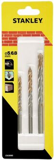 Stanley Carbide Metselboor Set - Diam. 5/6/8mm - 3 Stuks