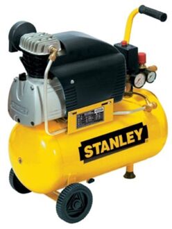 Stanley, Compressor, oliegesmeerde luchtcompressor, horizontaal, 2 pk, 8 bar, tankinhoud 24 L