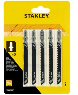 Stanley Decoupeerzaagblad Universeel Sta27025-xj - 60mm - Hcs - 5 Stuks