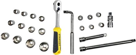 Stanley Doppenset 1/2 inch 6-kan