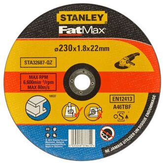Stanley Fatmax Doorslijpschijf Sta32687-qz Metaal Ø230x1.8x22.23mm