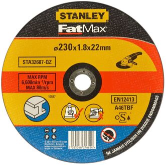 Stanley Fatmax Doorslijpschijf Sta32687-qz Metaal Ø230x1.8x22.23mm