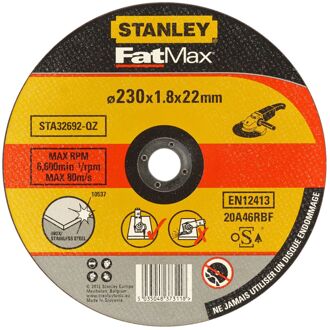Stanley Fatmax Doorslijpschijf Sta32692-qz - Rvs - 230x1,8x22,23mm