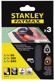 Stanley Fatmax Schuurgaas :mouse: Schuurmachine Sta39137-xj Assorti 3 Stuks