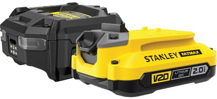 Stanley FATMAX SFMCB10D1 V20 18V Starter Kit | 1x2Ah + Lader - SFMCB10D1-QW