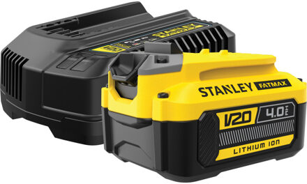 Stanley FATMAX SFMCB14M1 V20 18V startset | 1x 4.0Ah + 2A lader - SFMCB14M1-QW