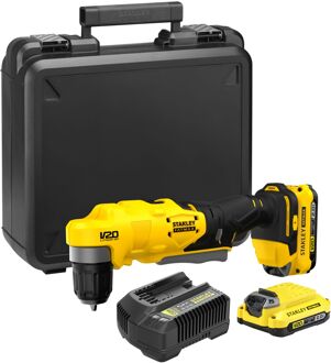 Stanley FATMAX SFMCD750D2K V20 Haakse Boormachine | 2X 2Ah Kit - SFMCD750D2K-QW