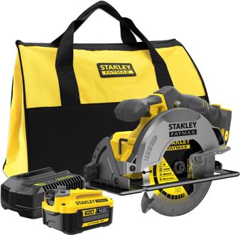 Stanley FATMAX SFMCS500M1S 18V V20 Accu Cirkelzaag | 1x 18V 4,0Ah Accu + Lader | In Softbag - SFMCS500M1S-QW
