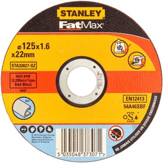 Stanley Fatmax Slijpschijf Aluminium Sta32627-qz Ø125mm