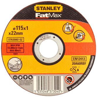Stanley Fatmax Slijpschijf Rvs Sta32602-qz Ø115mm