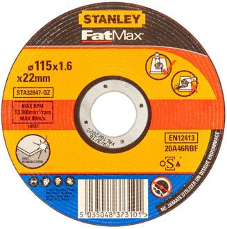 Stanley Fatmax Slijpschijf Rvs Sta32647-qz Ø115mm